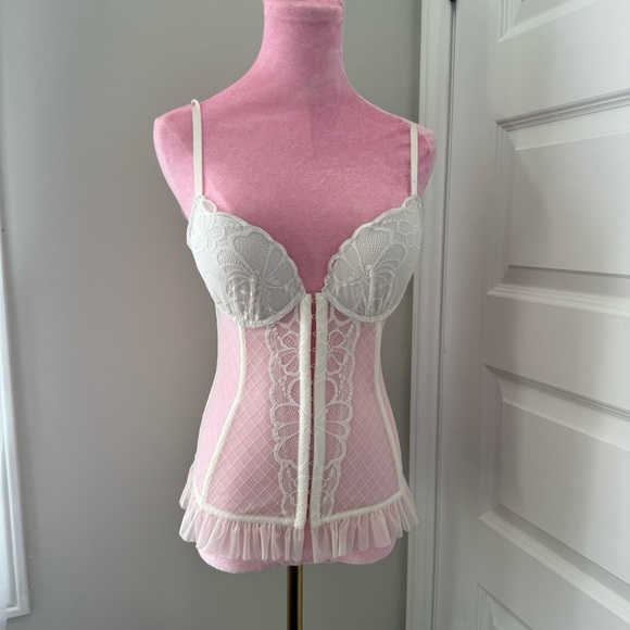 La Senza y2k corset  top lace up S lingerie - Picture 2 of 4